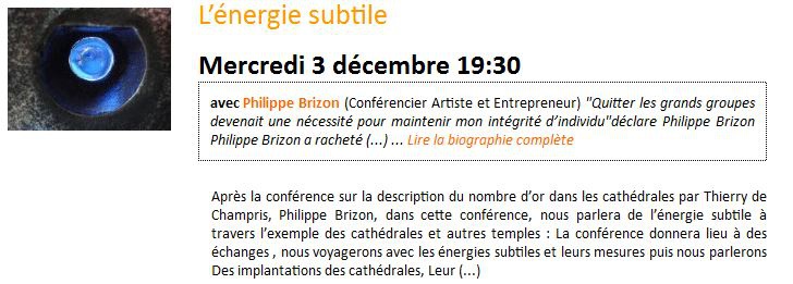 L’énergie subtile