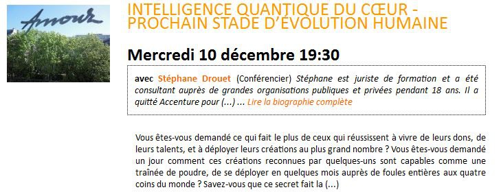 INTELLIGENCE QUANTIQUE DU CŒUR - PROCHAIN STADE D’ÉVOLUTION HUMAINE