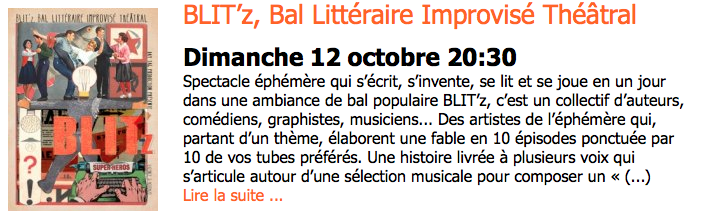 BLIT’z, Bal Littéraire Improvisé Théâtral