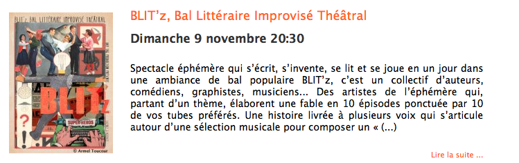 BLIT’z, Bal Littéraire Improvisé Théâtral