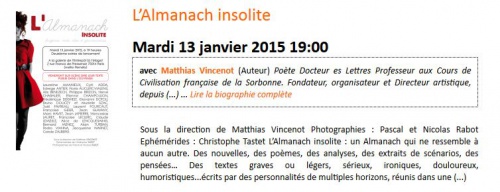 Littérature: L’Almanach insolite