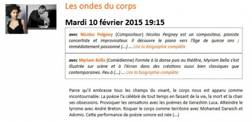 Les ondes du corps