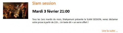 Musique: Slam session