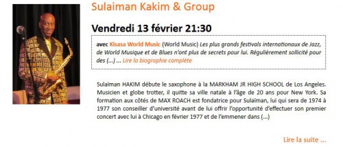 Musique: Sulaiman Kakim & Group