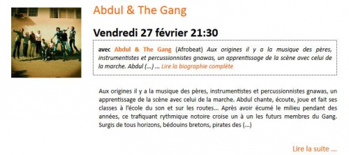 Musique: Abdul & The Gang