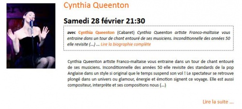 Musique: Cynthia Queenton