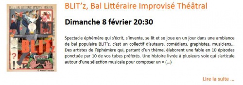 BLIT’z, Bal Littéraire Improvisé Théâtral