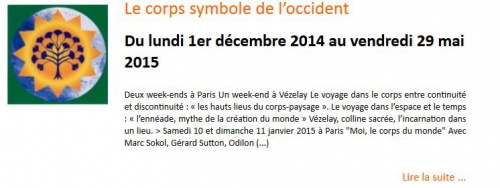 Le corps symbole de l’occident
