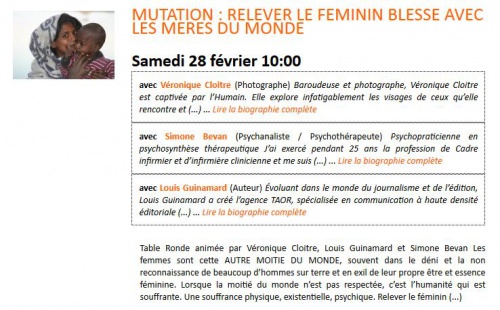 Mutation : relever le féminin blessé avec les mères du monde