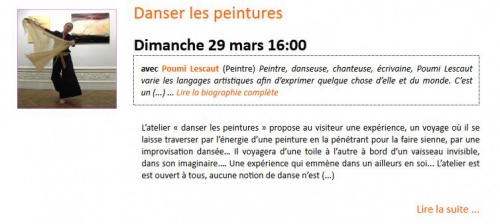 Danser les peintures