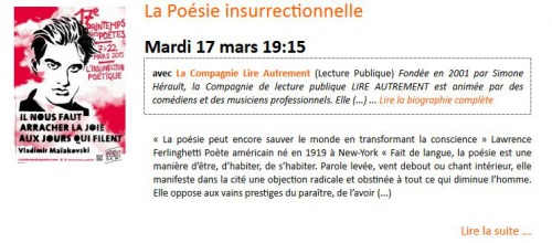 La Poésie insurrectionnelle