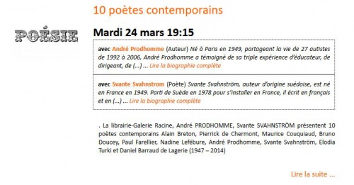 10 poètes contemporains