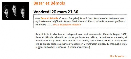 Bazar et Bémols