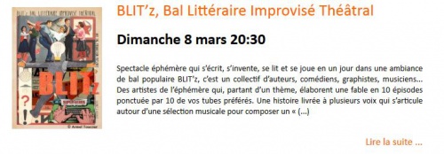 BLIT’z, Bal Littéraire Improvisé Théâtral