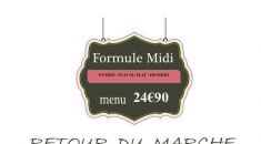 MENU RETOUR DU MARCHE DU CHEF - Le Chantilly