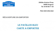 Vente à emporter - Le Pavillon Bleu