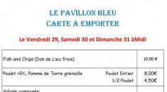 Vente à emporter - Le Pavillon Bleu