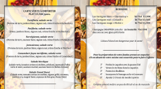 CARTE À EMPORTER - L'Auberge de la Montagne