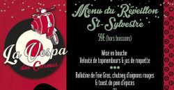 Menu du Réveillon St Sylvestre - La Vespa des Carmes