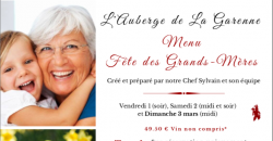 Fête des Grands-Mères - L'Auberge de la Garenne