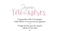 Fêtes des Mères - L'Aubergade
