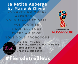 A la Petite Auberge aussi on va vibrer Foot pendant le mondial 2018