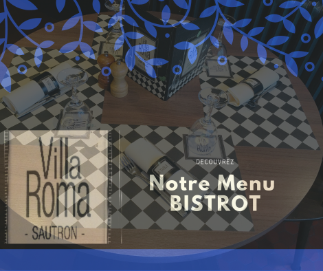 Notre menu Bistrot