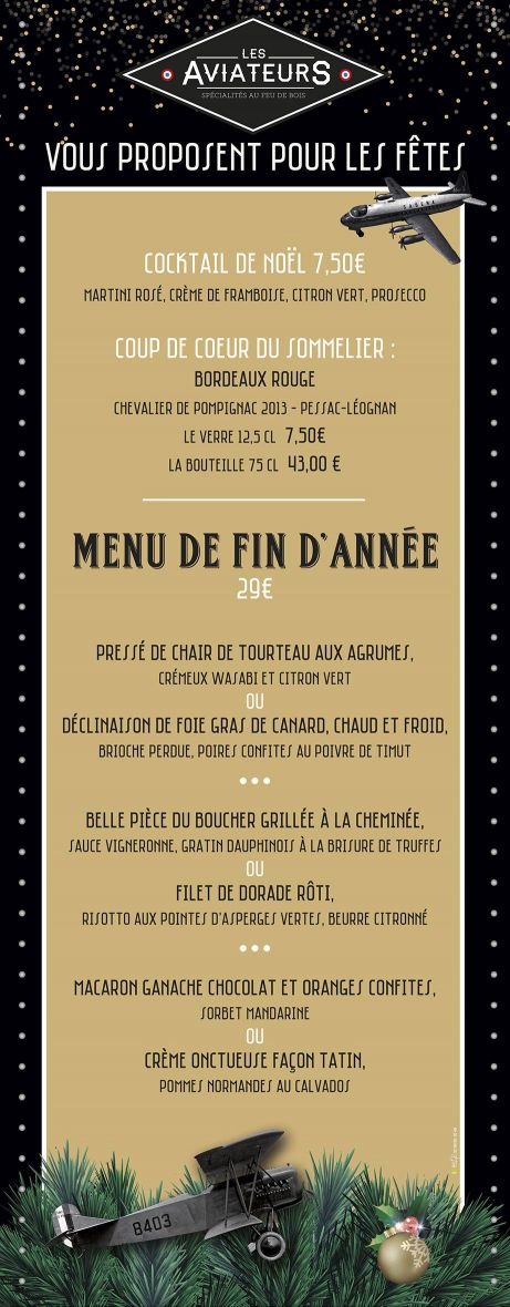 Menu de fin d'année !