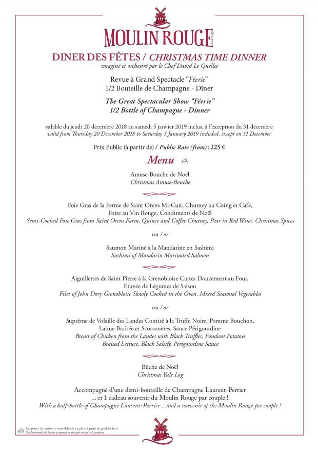 DINER DES FÊTES / CHRISTMAS TIME DINNER