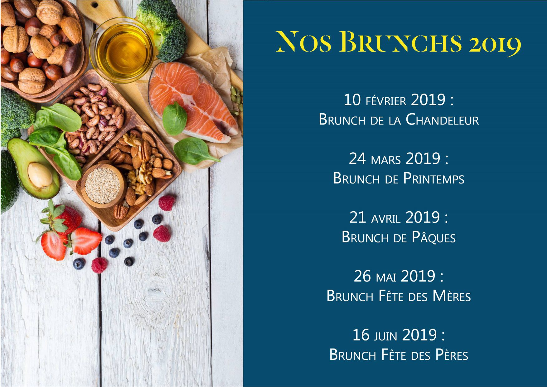 NOS BRUNCHS 2019