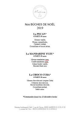 Les Bûches de Noel
