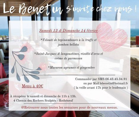 Menu Saint Valentin