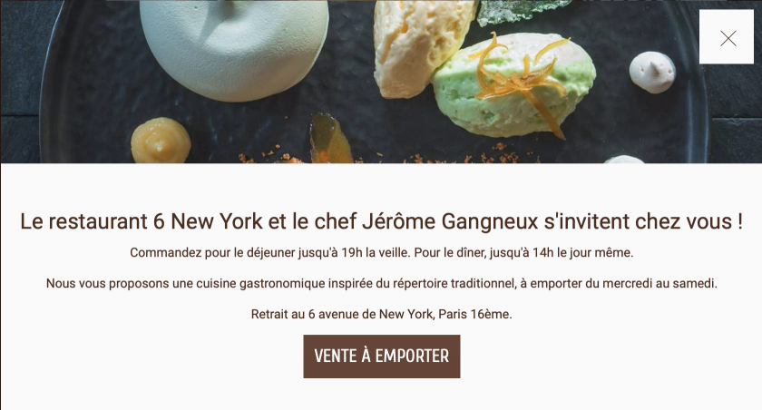 VENTE À EMPORTER