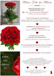 Menu Fête des Mères