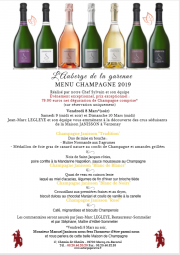Menu Champagne 2019