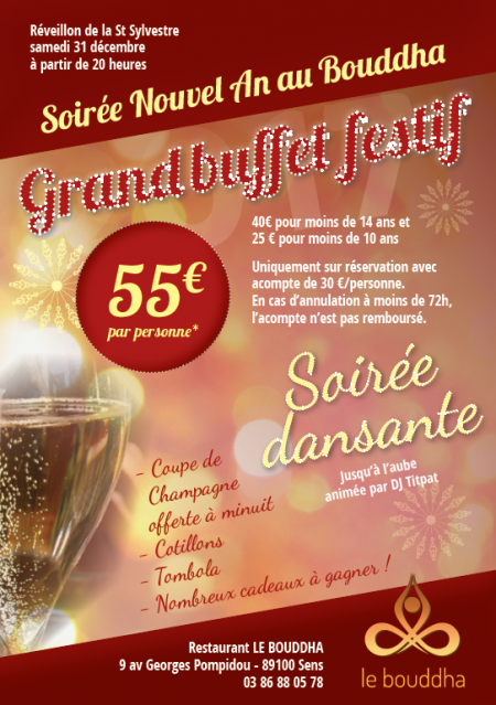 Soirée Nouvel An au Bouddha !