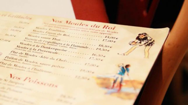 Le Roi De La Moule Dunkerque Menu