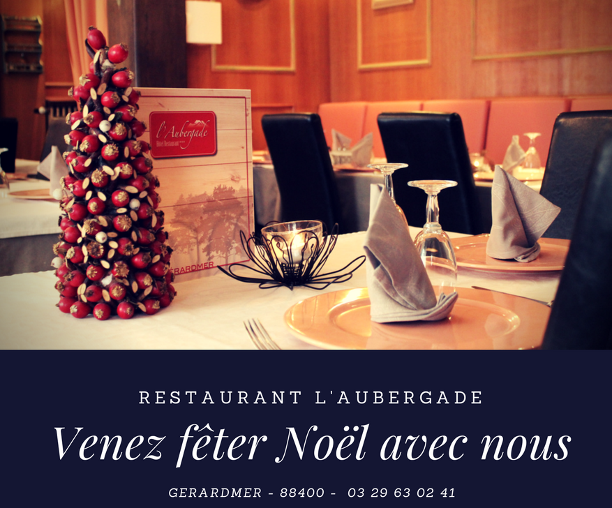 "réveillon de Noël" du restaurant L'Aubergade à Gérardmer