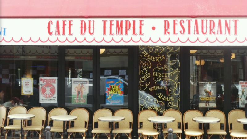 Café du temple à Paris
